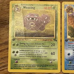 1st Edition Fossil 1999 Pokemon Card Lot 8 Cards Vintage WOTC - Image 5