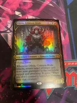 MTG - OLIVIA CRIMSON BRIDE - SHOWCASE - MYTHIC - FOIL - NM - VOW - Image 1