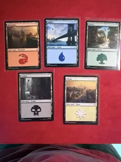 Marvel Spider-Man - Magic The Gathering Basic Land Lot MTG Read Description. - Image 1