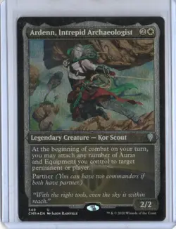 MTG COMMANDER LEGENDS ARDENN, INTREPID ARCHAEOLOGIST ETCHED FOIL - Image 1