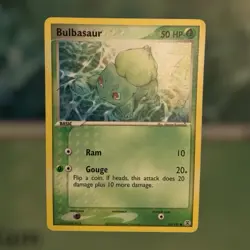 Pokemon TCG Bulbasaur EX FireRed & LeafGreen 55/112 Regular Common Card MP 2004 - Image 1