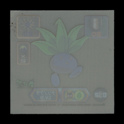 MP - Pokemon Oddish #D92 Amada 1999 Super DX Gold Clear Japanese Sticker - Image 2