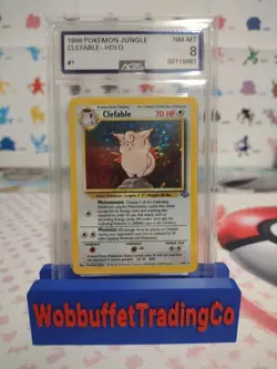 Pokemon TCG AGS 8 NM-MT Clefable 1999 Jungle 1/64 Holo Rare - Image 1