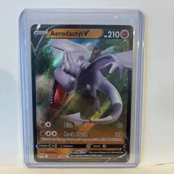 2022 Pokemon Aerodactyl V 092/196 Lost Origin Holo - Image 1