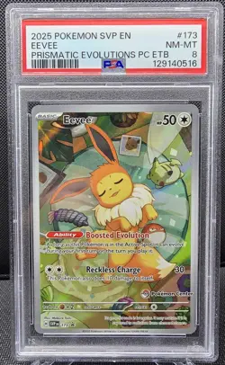 Prismatic Evolutions Eevee Pokemon Center stamped Promo 173 - Image 1