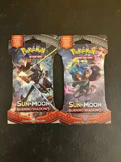 Pokemon TCG Sun & Moon Burning Shadows Blister Pack (2 Lot) Sealed New - Image 1