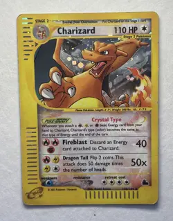 Charizard Crystal Type Skyridge 146/144 Secret Rare Holo Pokemon 2003 - Image 3