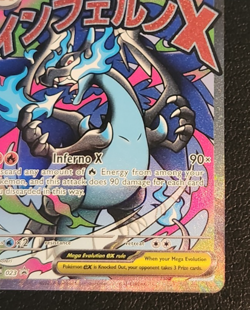 2025 Pokemon Phantasmal Flames UPC MEGA CHARIZARD X EX #23 Black Star PROMO NM - Image 5