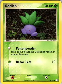 Oddish 68/101 Hidden Legends Pokemon TCG LP Normal - Image 1