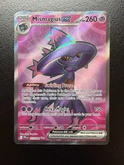 Pokemon TCG - Mismagius ex - Phantasmal Flames 112/094 Full Art Ultra Rare Holo - Image 1