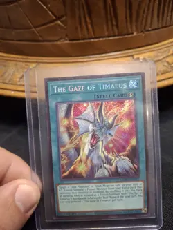 Yu-Gi-Oh Gaze of Timaeus Secret Rare 1st Edition Near Mint MZMU - Image 1