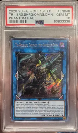 Yugioh Tri-Brigade Shuraig The Ominous Omen PHRA-EN048 Secret Rare 1st ED PSA 10 - Image 1
