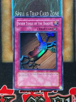 Yugioh Seven Tools Of The Bandit DB2-EN075 Super Rare NM - Image 1