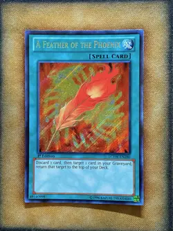 Yugioh A Feather of the Phoenix LCYW-EN280 Secret Rare 1st Ed NM - Image 1