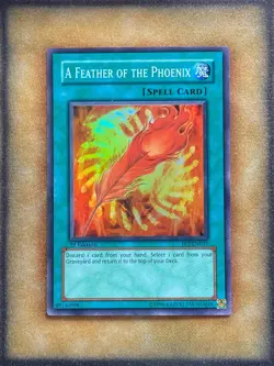 Yugioh A Feather of the Phoenix FET-EN037 Super Rare 1st Ed NM - Image 1