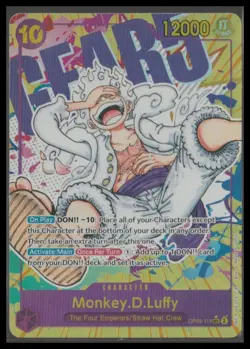 One Piece TCG OP05-119 Monkey D. Luffy Gear 5 Parallel SEC Alt Art English - Image 1