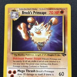 Brock's Primeape 35/132 Gym Challenge Non-Holo WOTC Pokemon Card Near Mint NM - Image 2