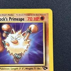 Brock's Primeape 35/132 Gym Challenge Non-Holo WOTC Pokemon Card Near Mint NM - Image 4