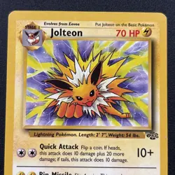 Jolteon 20/64 Jungle Non-Holo Pokemon Card Near Mint NM - Image 2