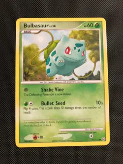 Pokemon TCG Bulbasaur 77/132 Secret Wonders Common Card (LP) - Image 1