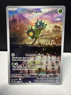 Teal Mask Ogerpon 123 Sv: Scarlet & Violet Promo Cards Holo - Image 1
