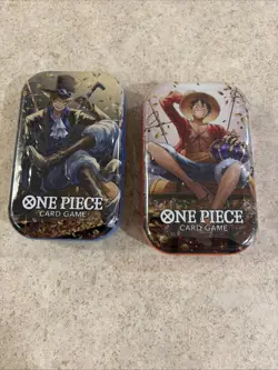 One Piece Card Game Mini-Tin 2 TINS VOL 2 FACTORY SEALED UNOPENED NEW - Image 1