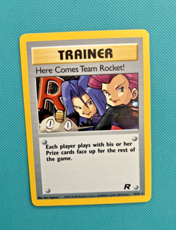 Here Comes Team Rocket! Unlimited Holo 15/82 Team Rocket NM/LP Pokemon Card - Image 1