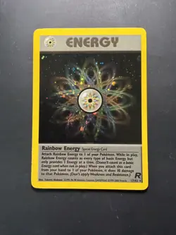 [NM/VLP] Team Rocket Rainbow Energy Holo 17/82 2000 Pokemon Card - Image 1