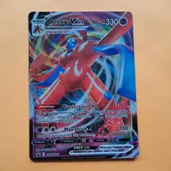 Deoxys Vmax SWSH267 Pokemon Card Back Star Rare Holo Near Mint - Image 1