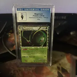 CGC 9 MINT Meganium 2010 HeartGold & SoulSilver 109/123 Holo Pokemon Card - Image 1