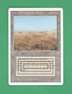 Magic The Gathering MTG Scrubland (Revised) - Image 1