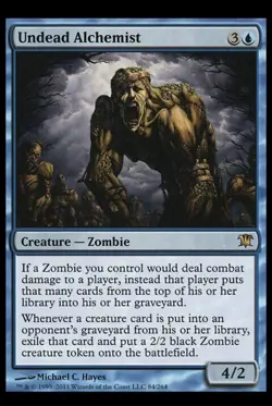Magic the Gathering Undead Alchemist – Innistrad MTG Rare Zombie - Image 1