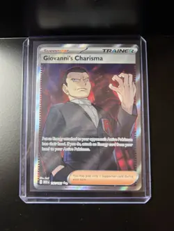 Giovanni's Charisma 197/165 Full Art SR Pokemon 151 English - Image 1