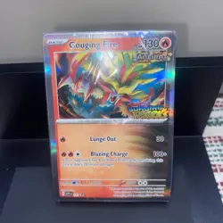 SEALED Pokemon TCG Gouging Fire SV08 Surging Sparks Prerelease 40-Card Deck - Image 1
