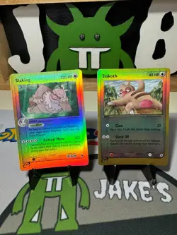 2003 Pokemon Ruby & Sapphire Ex Slaking & Slakoth Reverse Holo - Image 1