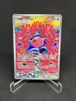 Pokemon TCG Flamigo 227/193 Illustration Rare Scarlet & Violet Paldea Evolved - Image 1