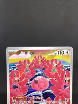 Pokemon TCG Flamigo 227/193 Illustration Rare Scarlet & Violet Paldea Evolved - Image 3