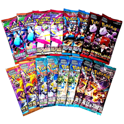16x Pokemon Booster Pack Lot SEALED Cards Destined Rivals Mega Evolution etc KOR - Image 1