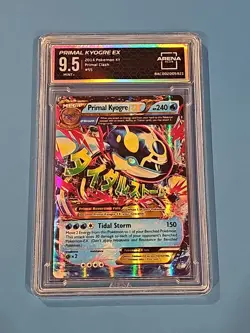 2014 Pokemon 55/160 XY Primal Clash Holo Mega Primal Kyogre EX Mint 9.5 - Image 1