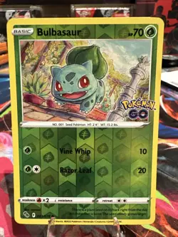 Bulbasaur #001/078 Reverse Holo Pokemon GO - Image 1