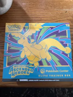 Pokemon Elite Trainer Box Mega Evolution Ascended Heroes (Sealed) - In Hand - Image 1