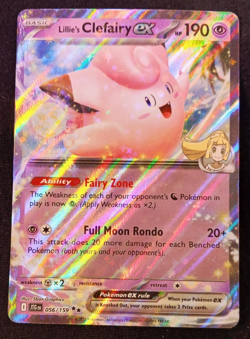 Lillie's Clefairy ex 056/159 Pokemon TCG Sv09: Journey Together Holo English - Image 1