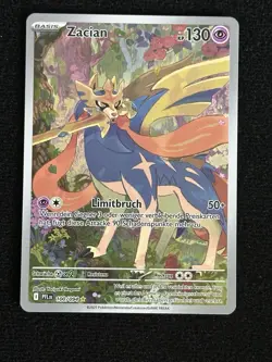 Pokemon TCG - Zacian PFL 100/094 - Illustration Rare ⭐Fatale Flammen - 🇩🇪 -NM - Image 1
