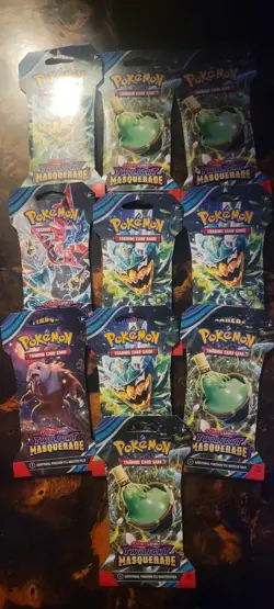 10 Pokemon Twilight Masquerade Sleeved Packs!!! 🔥 - Image 1