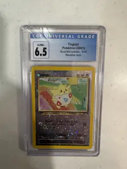 Togepi 04/18 Pokemon TCG Southern Islands Reverse Holo Promo 2001 CGC 6.5 - Image 1