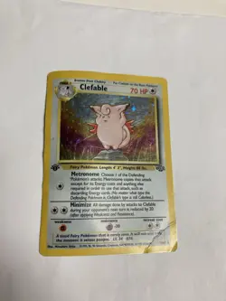 Pokemon TCG Clefable Jungle 1st Edition 1/64 Holo Rare HP - Image 1