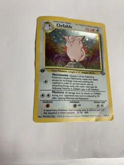 Pokemon TCG Clefable Jungle 1st Edition 1/64 Holo Rare HP - Image 2