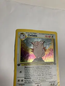 Pokemon TCG Clefable Jungle 1st Edition 1/64 Holo Rare HP - Image 3