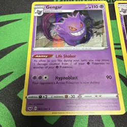 Pokemon TCG Gengar SWSH241 Lost Origin Stamped Prerelease Promo + BS Reverse 38 - Image 4