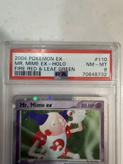 Pokemon Mr. Mime ex 110/112 FireRed & LeafGreen EX Holo Ultra Rare 2004 PSA 8 - Image 2